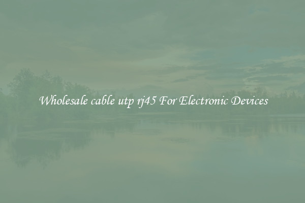 Wholesale cable utp rj45 For Electronic Devices