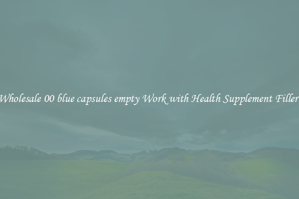 Wholesale 00 blue capsules empty Work with Health Supplement Fillers