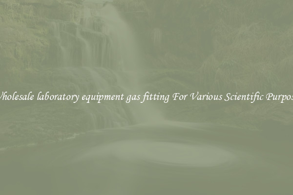 Wholesale laboratory equipment gas fitting For Various Scientific Purposes