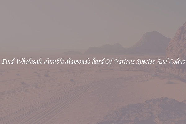 Find Wholesale durable diamonds hard Of Various Species And Colors