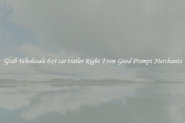 Grab Wholesale 6x4 car trailer Right From Good Prompt Merchants