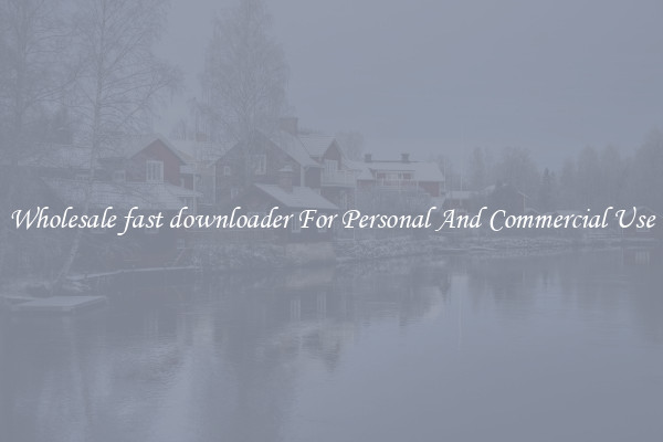 Wholesale fast downloader For Personal And Commercial Use