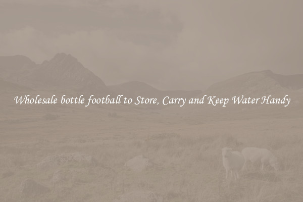Wholesale bottle football to Store, Carry and Keep Water Handy