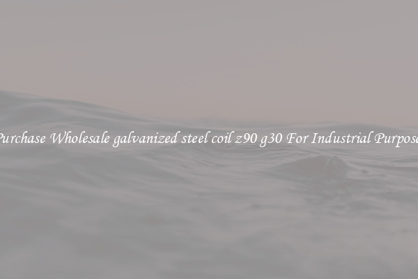 Purchase Wholesale galvanized steel coil z90 g30 For Industrial Purposes