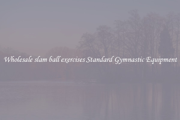 Wholesale slam ball exercises Standard Gymnastic Equipment